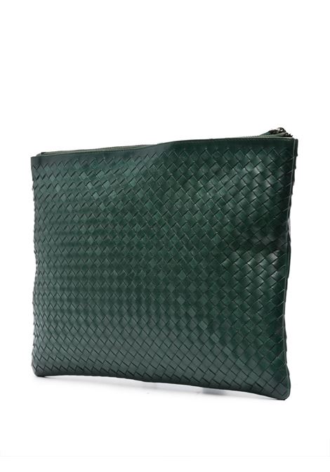 Borsa clutch intrecciata  in verde - DRAGON DIFFUSION donna DRAGON DIFFUSION | 8058FRST